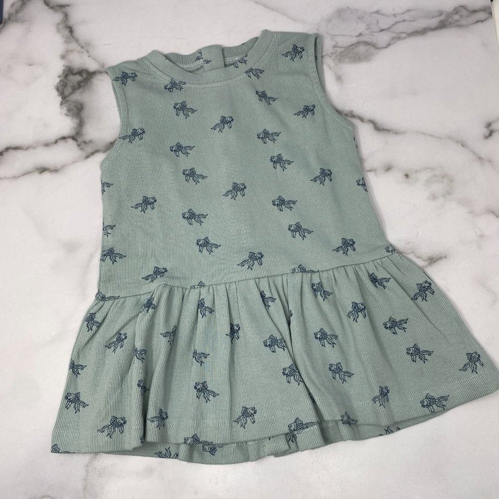 Kate Quinn Sleeveless Drop Waist Gathered Top Tiny Goldfish Size 4T